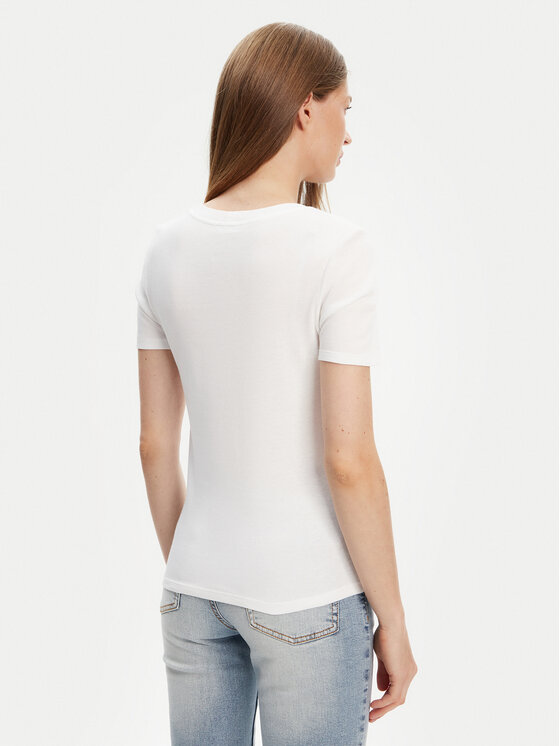 United Colors Of Benetton United Colors Of Benetton Marškinėliai 3GA2D1066 Balta Slim Fit