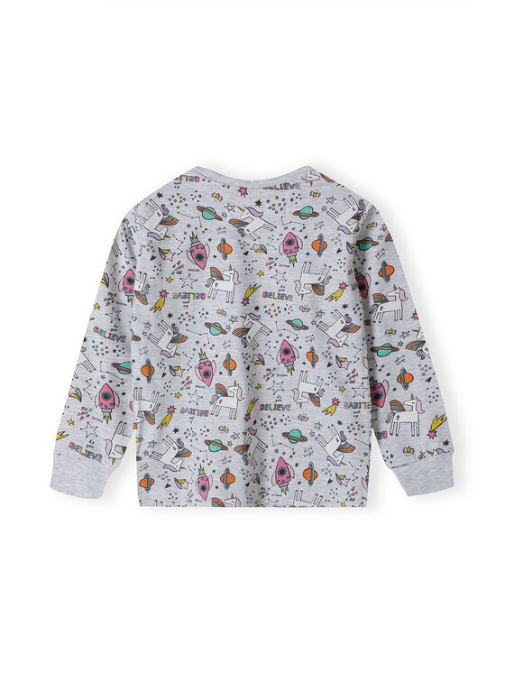 minoti minoti Piżama 16pj 2 Szary Loose Fit