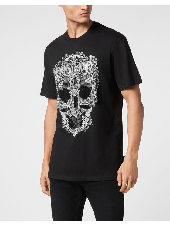 PHILIPP PLEIN PHILIPP PLEIN T-Shirt 9563 Czarny Regular Fit