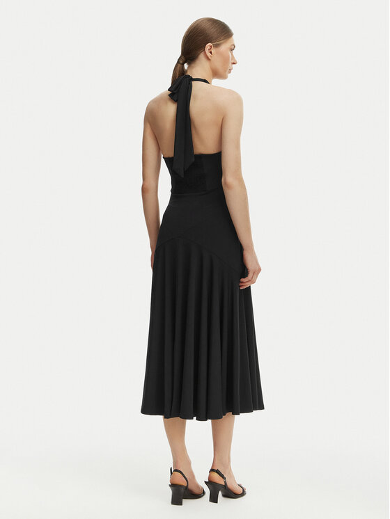 MICHAEL Michael Kors MICHAEL Michael Kors Коктейлна рокля MS683COH6J Черен Slim Fit