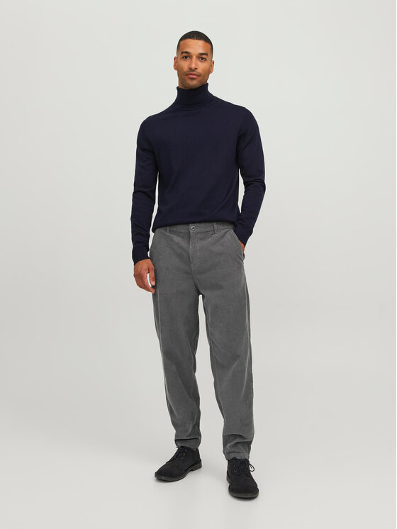 Jack&Jones Jack&Jones Hlače iz tkanine 12237547 Siva Tapered Fit