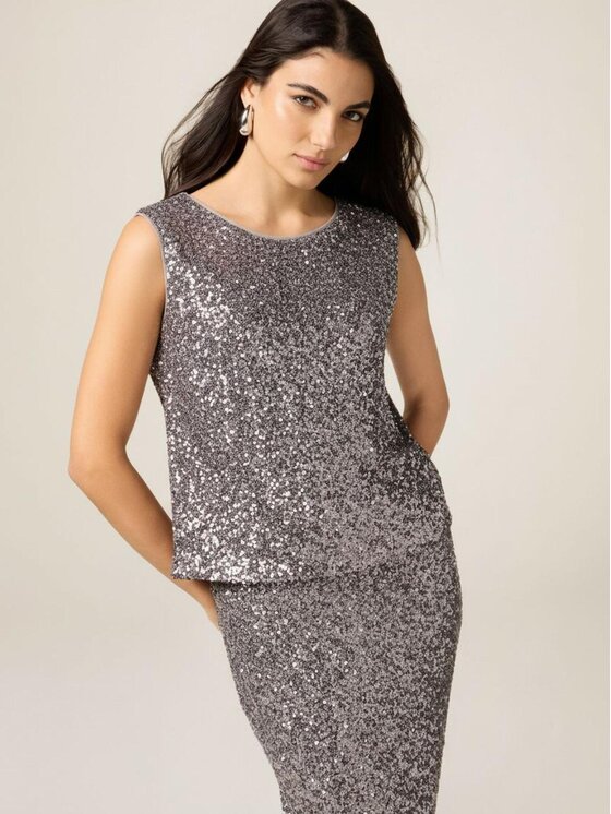 Oltre Oltre Blusa 2001J000765N013 Argento Slim Fit