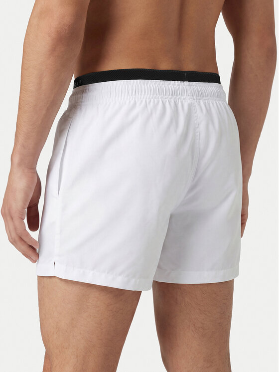 EA7 Emporio Armani EA7 Emporio Armani Pantaloni scurți pentru înot 7M001689 AF21074 U0002 Alb Regular Fit