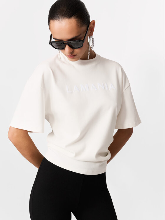 La Mania La Mania T-Shirt CHUCK Bílá Basic Fit