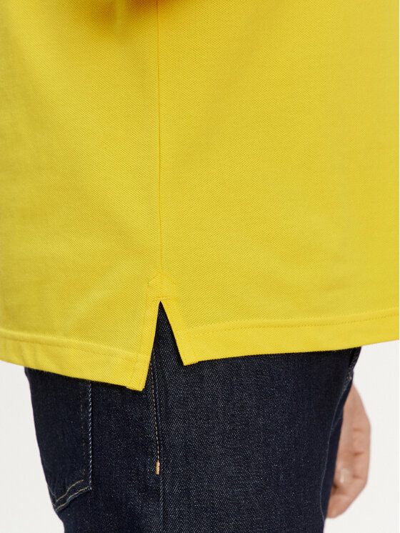 Tommy Hilfiger Tommy Hilfiger Тениска с яка и копчета 1985 MW0MW17770 Жълт Regular Fit