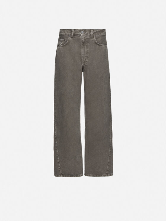 La Mania La Mania Jeansy UMI Beżowy ciemny Basic Fit