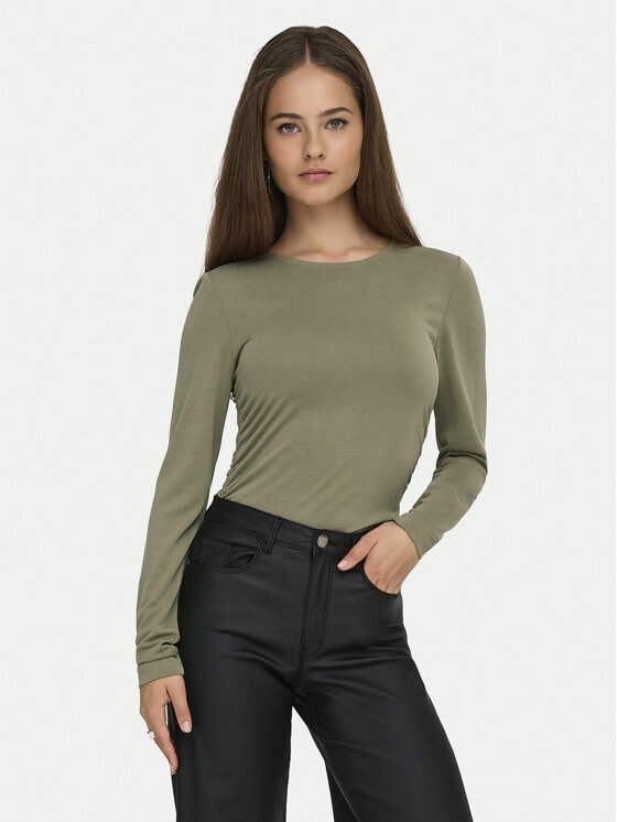 ONLY ONLY Bluză Free Life 15365605 Verde Regular Fit