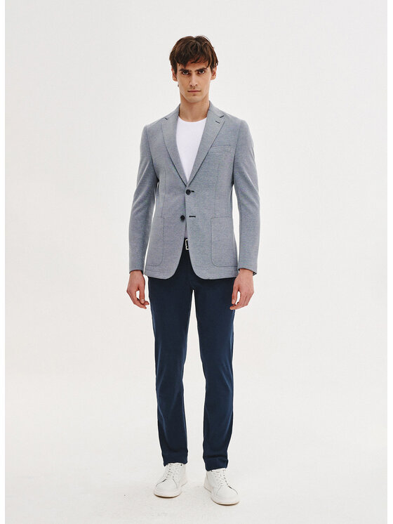 Pako Lorente Pako Lorente Marynarka P25BN-3X-002 Niebieski Slim Fit