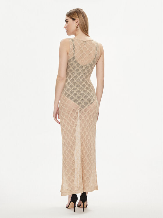 Liu Jo Liu Jo Sukienka letnia VA4002 J4666 Złoty Slim Fit