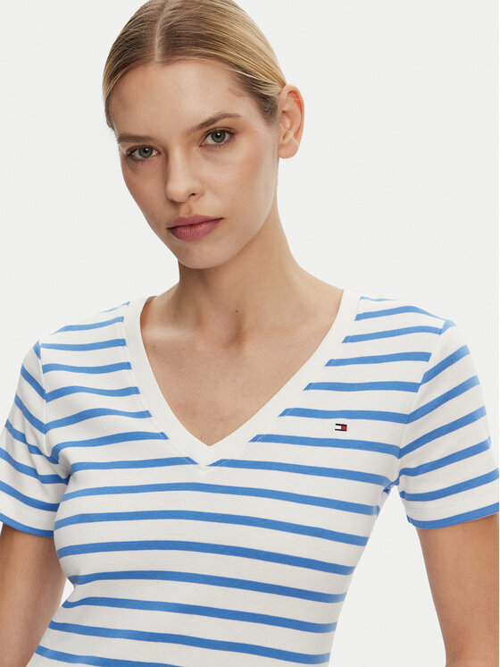 Tommy Hilfiger Tommy Hilfiger T-shirt New Cody WW0WW40584 Plava Slim Fit