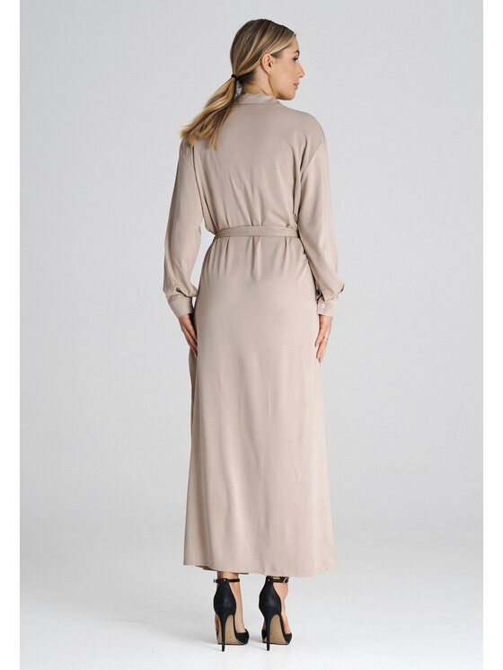 FIGL FIGL Vestito da giorno M1000 Beige Regular Fit