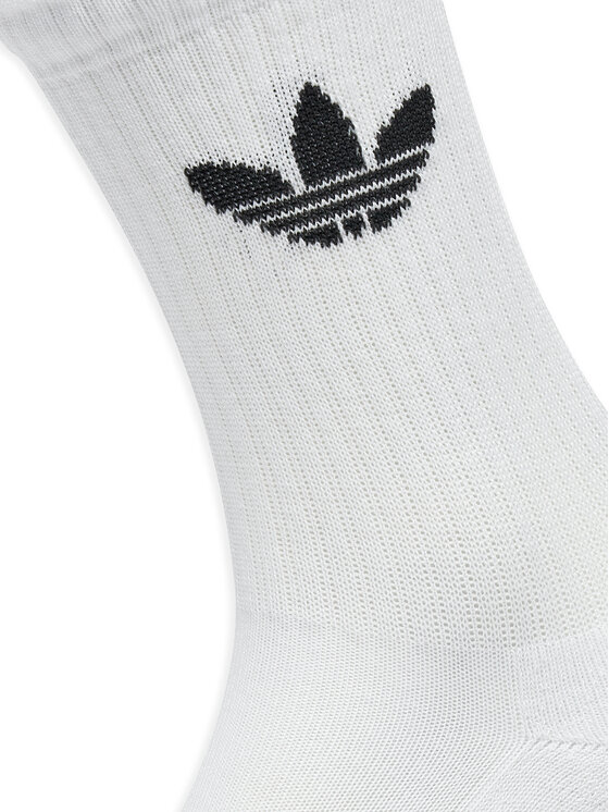 adidas adidas Set di 3 paia di calzini lunghi unisex Trefoil Cushion IJ5616 Bianco