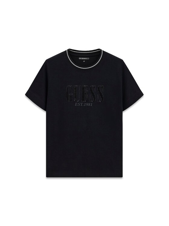 Guess Guess T-Shirt 183129 Černá Classic Fit