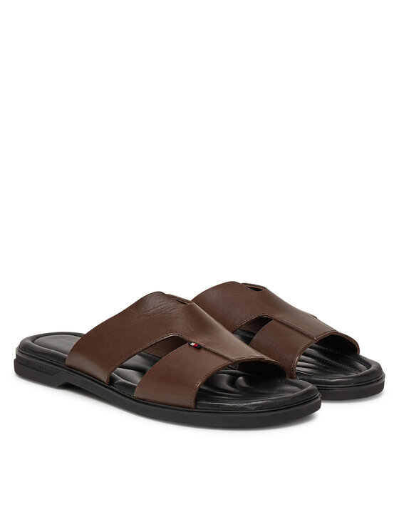 Tommy Hilfiger Tommy Hilfiger Pantoletten Premium Slipon Lh Sand FM0FM05357 Braun