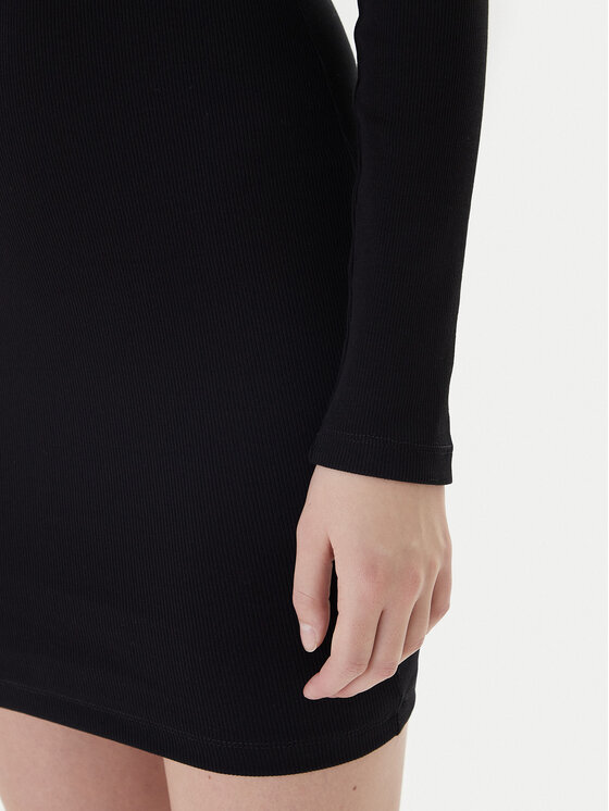 Guess Jeans Guess Jeans Kasdieninė suknelė W5BK12 KA0H1 Juoda Slim Fit