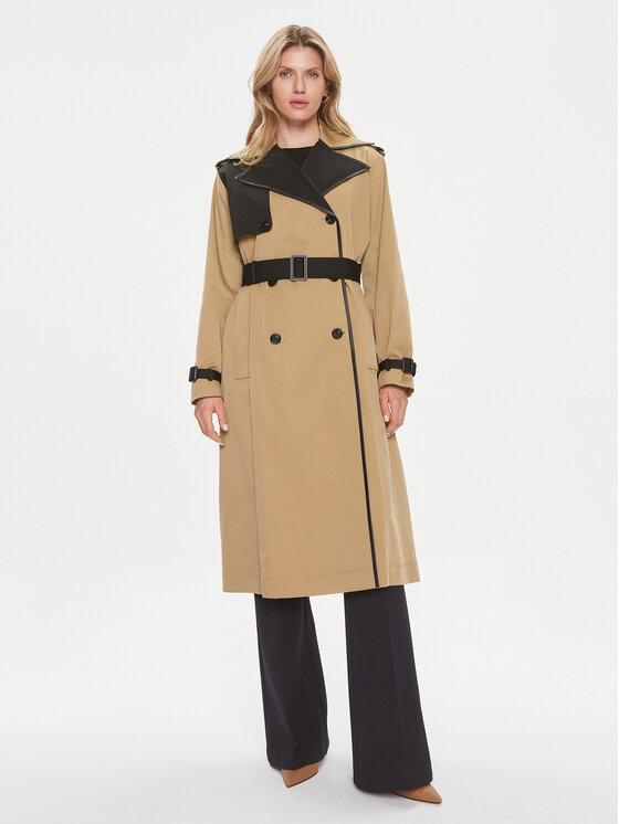 BOSS Boss Тренч Caduca 50505713 Бежевий Regular Fit