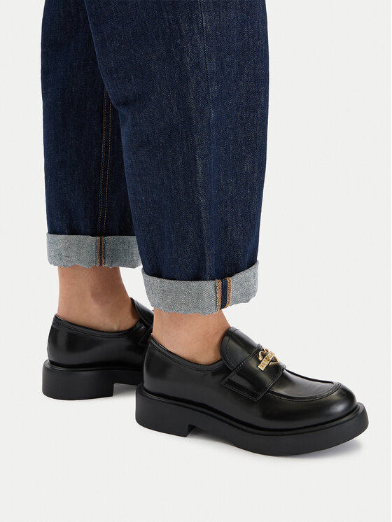 シモヘイ LOVE MOSCHINO Loafers JA10404G1NJD000041 Negru | Modivo.ro