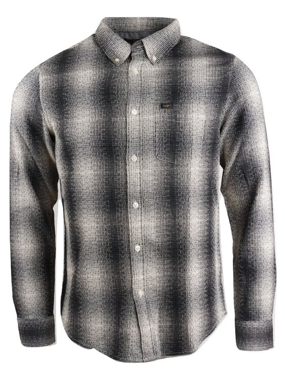 Lee Lee Camicia BUTTON DOWN Nero Regular Fit
