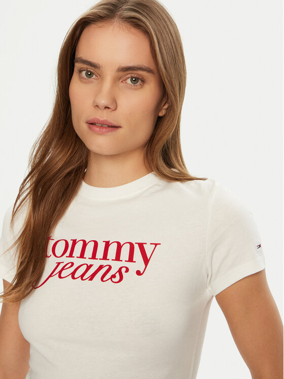 Tommy Jeans Tommy Jeans Футболка Essential DW0DW19447 Білий Slim Fit