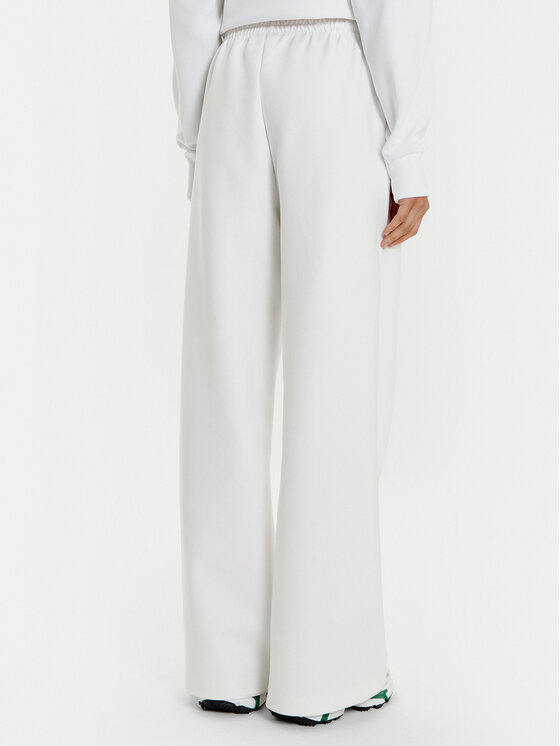 Lacoste Lacoste Pantaloni da tuta XF7374 Bianco Wide Leg