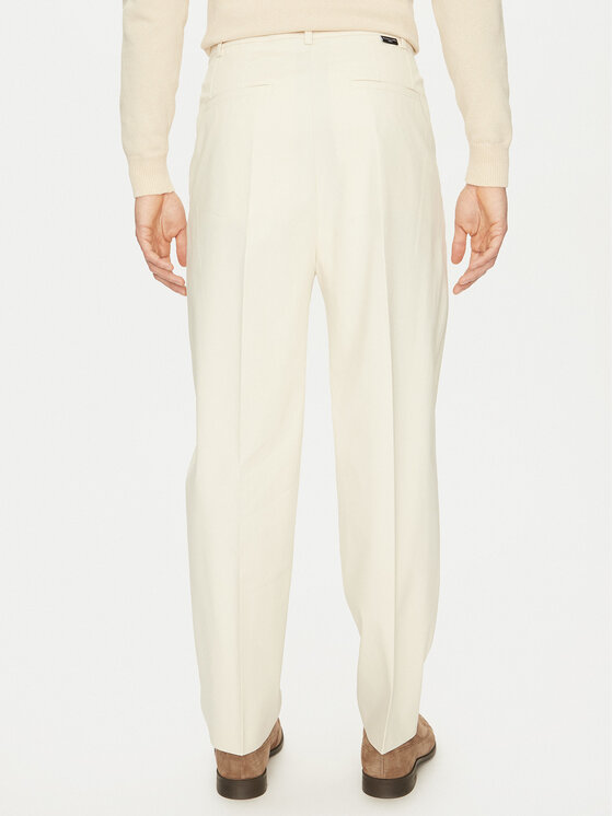 Marciano Guess Marciano Guess Pantaloni di tessuto 5GHB23 2304Z Écru Regular Fit