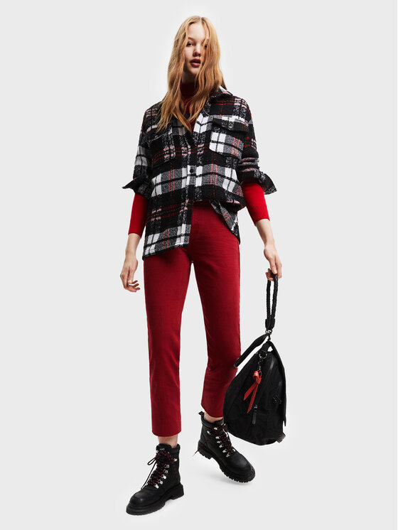 Jeans 22WWDD09 Rosso Straight Fit