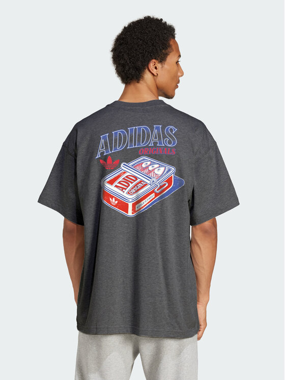 adidas adidas T-Shirt SARDINES GRAPHIC TEE Szary Oversize