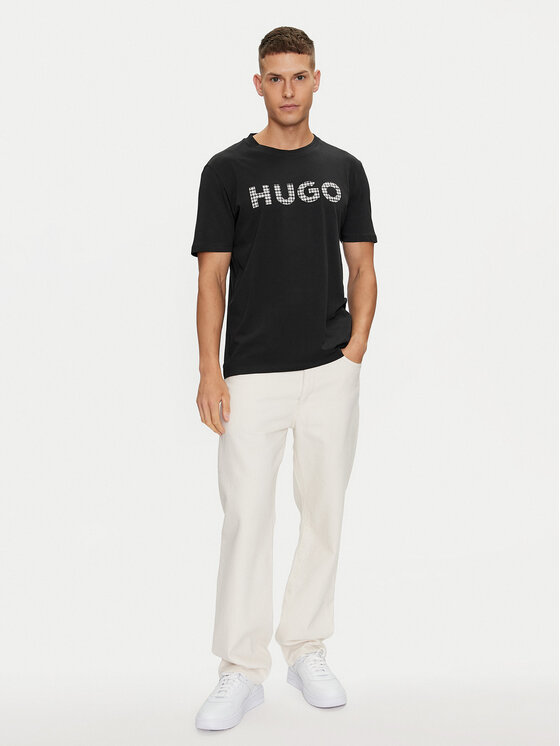 HUGO Hugo T-särk Dulivio_U243 50519724 Must Regular Fit