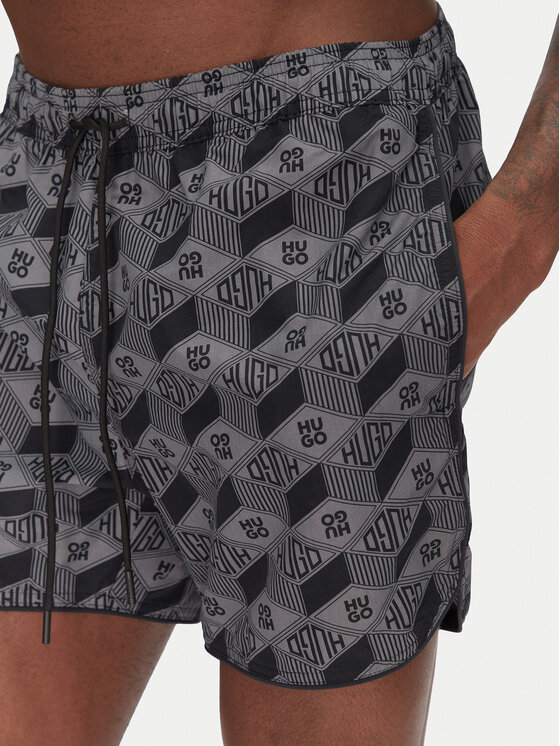 HUGO HUGO Pantaloncini da bagno Rik 50533795 Grigio Regular Fit