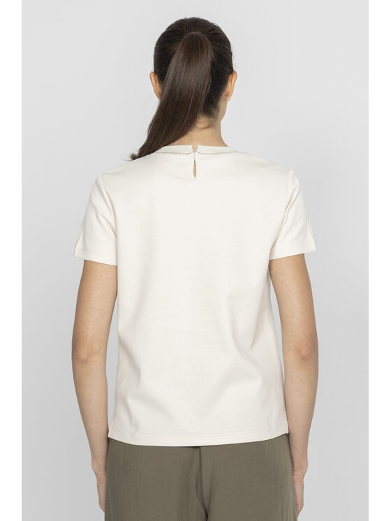 Deni Cler Milano Deni Cler Milano T-Shirt T-DC-T215-E2-10-12-1 Beżowy Regular Fit