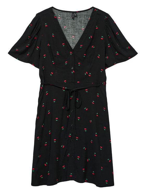 Vero Moda Vero Moda Nyári ruha Alba 10292845 Fekete Regular Fit