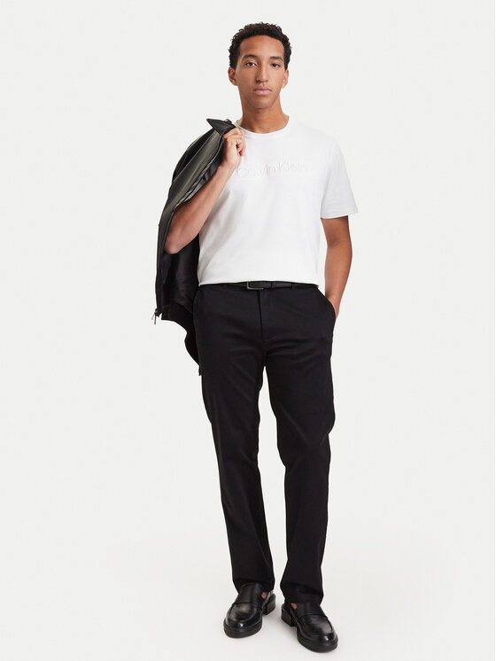 Calvin Klein Calvin Klein T-Shirt Interlock LV04LH804G Λευκό Regular Fit