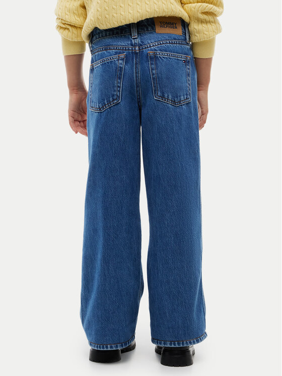 Tommy Hilfiger Tommy Hilfiger Farmer Mabel KG0KG09421 Sötétkék Wide Leg