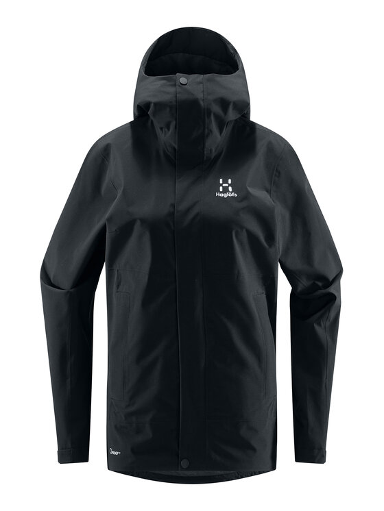 Haglöfs Dežna jakna Koyal 606494 Črna Active Fit