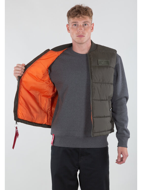 Alpha Industries Alpha Industries Kamizelka Puffer Vest Zielony Regular Fit