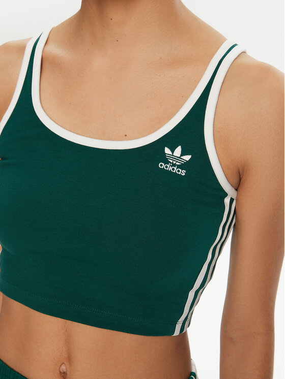 adidas adidas Topiņš adicolor 3-Stripes JD4614 Zaļš Slim Fit