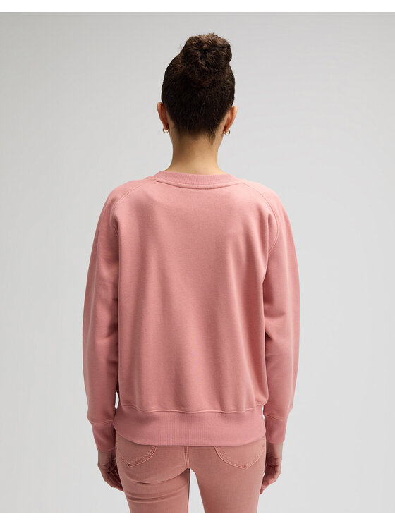Lee Lee Bluza RAGLAN CREW SWS Pomarańczowy Regular Fit