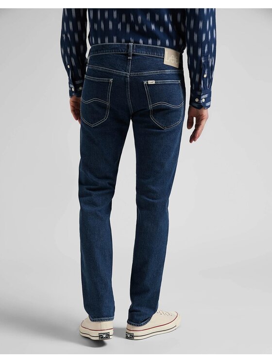 Lee Lee Jeansy DAREN BUTTON FLY Niebieski Straight Fit