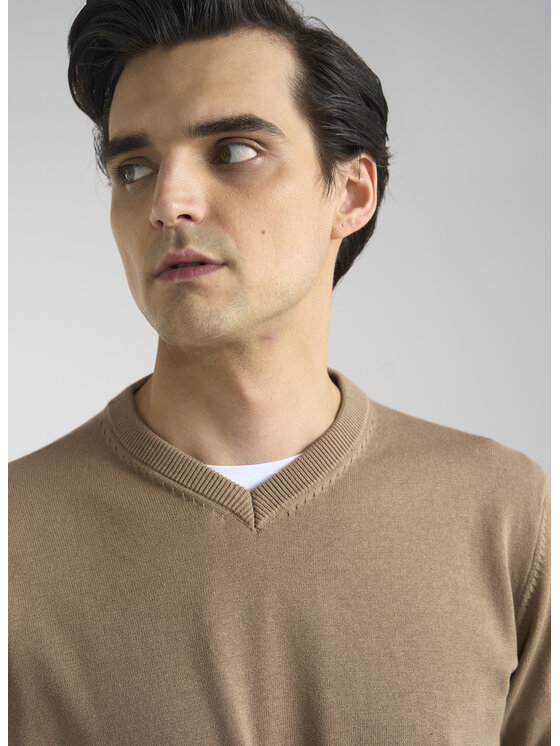 Pako Lorente Pako Lorente Sweter P24SB-2X-002 Brązowy Classic Fit