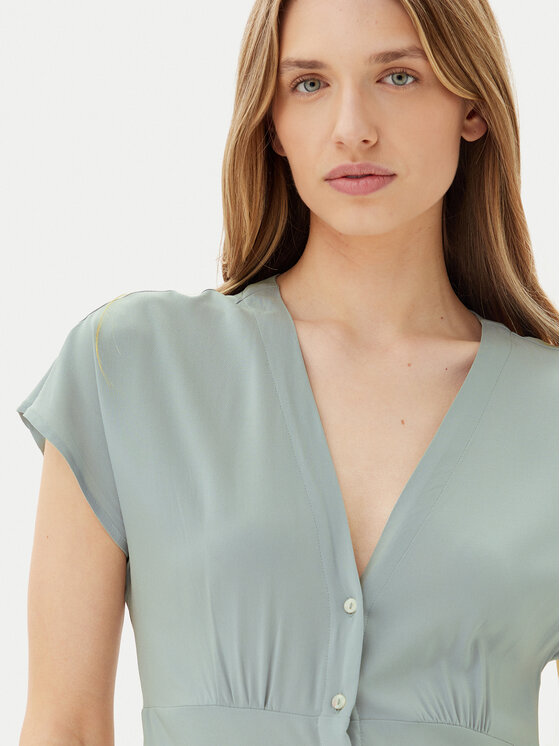 ONLY ONLY Sukienka letnia Nova Mollie 15317841 Zielony Regular Fit