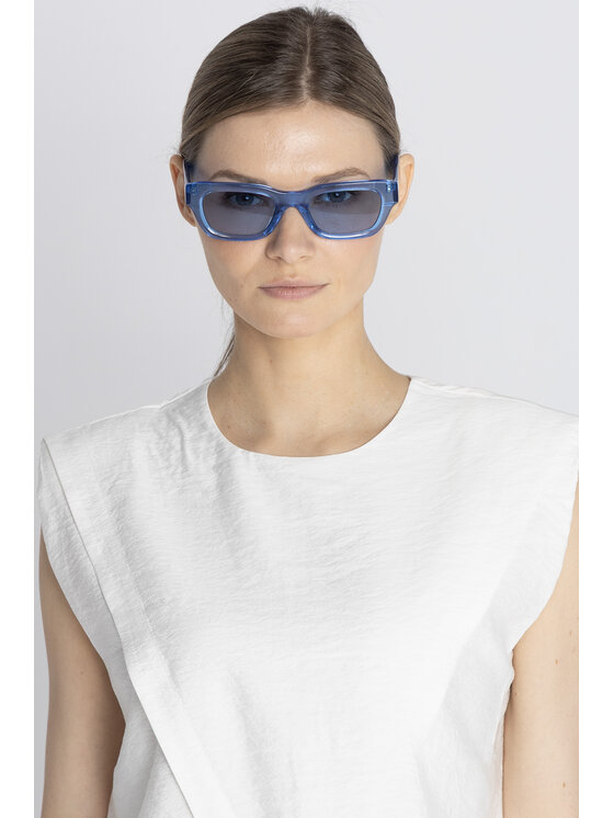Deni Cler Milano Deni Cler Milano Okulary przeciwsłoneczne T-DC-P001-F2-34-50-1 Niebieski