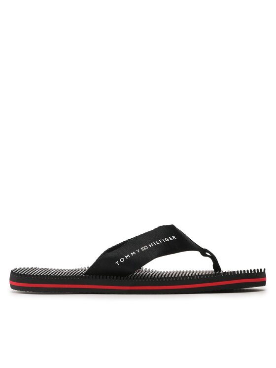 Tommy Hilfiger Tommy Hilfiger Flip flop Massage Footbed FM0FM04474 Negru