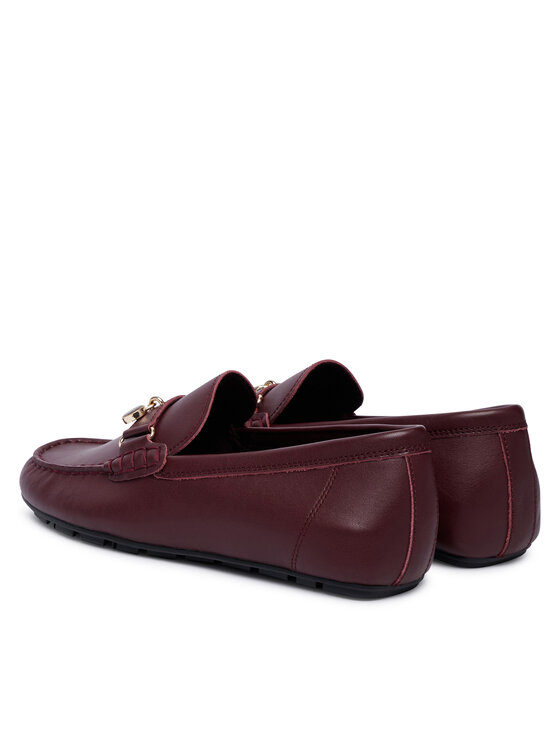 Tommy Hilfiger Tommy Hilfiger Мокасини Enamel Charm Leather FW0FW09532 Бордо