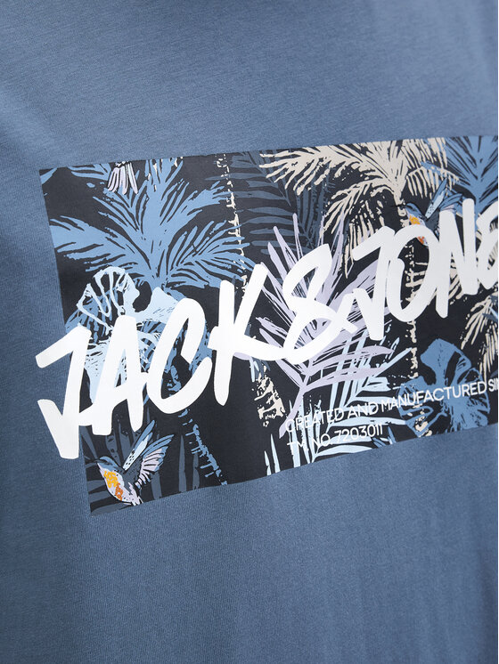 Jack&Jones Jack&Jones Tričko Hawaii 12269324 Modrá Standard Fit