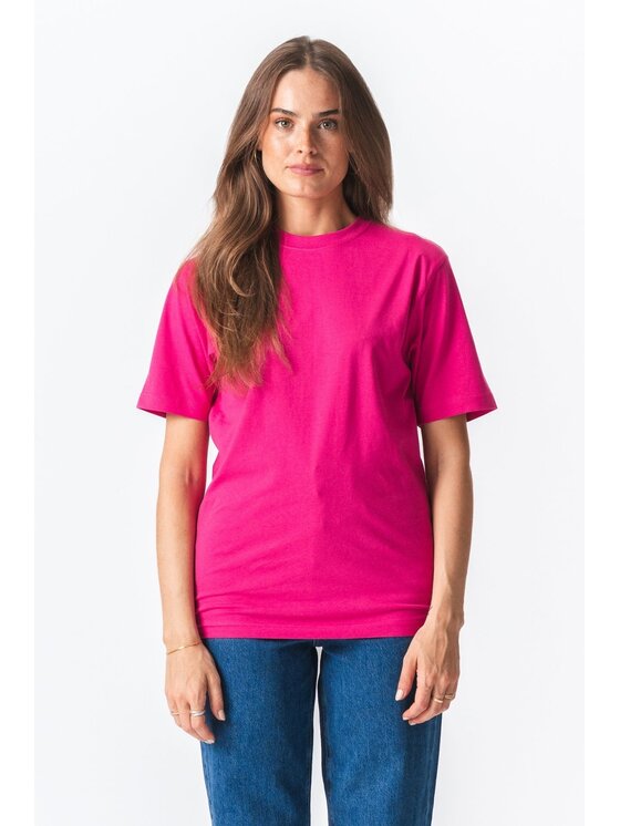 TeeShoppen TeeShoppen T-Shirt 'Oversized Collection' Różowy Oversize