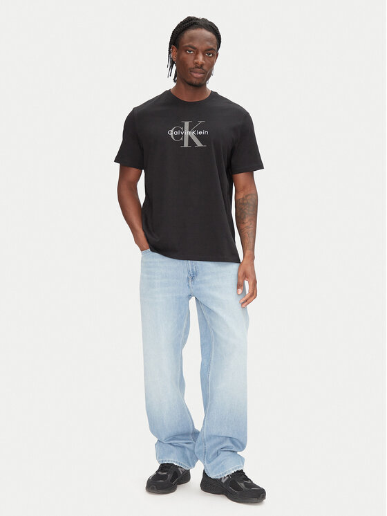 Calvin Klein Jeans Calvin Klein Jeans Tricou Hero Monologo LV04RB862G Negru Regular Fit