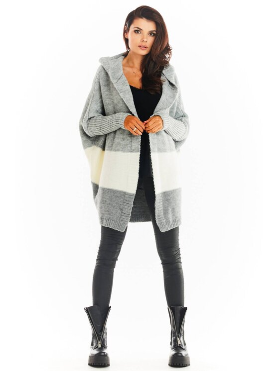 Awama Awama Maglione A392 Grigio Basic Fit