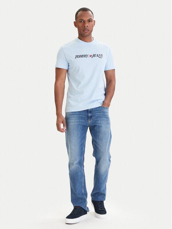 Tommy Jeans Tommy Jeans Tričko DM0DM22548 Modrá Regular Fit