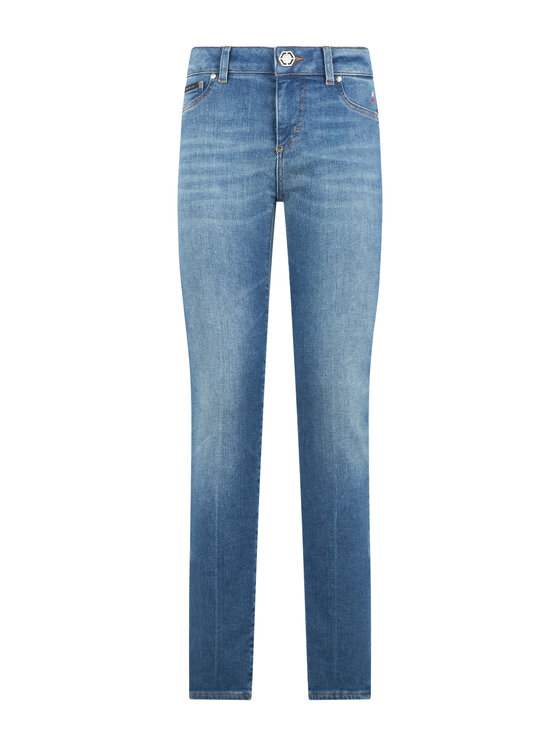 PHILIPP PLEIN PHILIPP PLEIN Džegínsy 31207 Modrá Jegging Fit