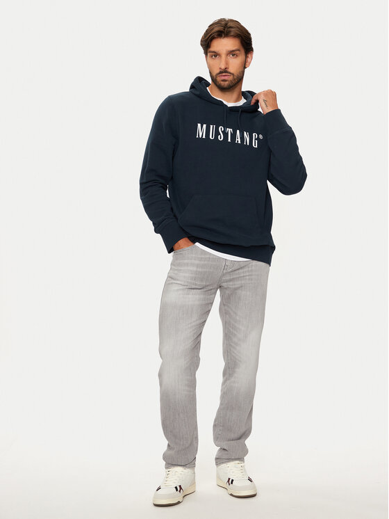 Mustang Mustang Pulóver Bronson 1014687 Sötétkék Regular Fit